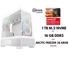 GameRoom Stacionarus kompiuteris | RYZEN 5 9600X, DDR5 16GB 6000MHz, NVME M.2 SSD 1TB, RX 9060 XT 16GB