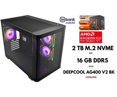 GameRoom Stacionarus kompiuteris | RYZEN 5 7500F, DDR5 16GB 6000MHz, NVME M.2 SSD 2TB, RX 9060 XT 16GB