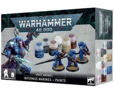 Games Workshop Warhammer 40,000 - Space Marines: Infernus Marines + Paints Set