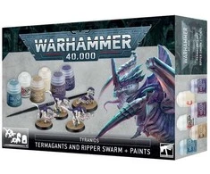 Games Workshop Warhammer 40,000 - Tyranids: Termagants and Ripper Swarm + Paint Set