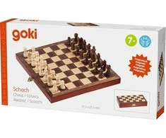 Goki Magnetinių šachmatų rinkinys medinėje sulankstomoje dėžutėje