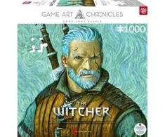 Dėlionė Cenega Good Loot Game Art Chronicles galvosūkis: Raganius Geraltas ir Vincentas van Gogas (1000 vienetų)