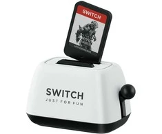Hagibis Nintendo Switch žaidimų kortelių laikiklis "Toaster" (baltas)