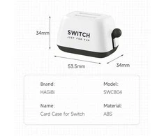 Hagibis Nintendo Switch žaidimų kortelių laikiklis "Toaster" (baltas)