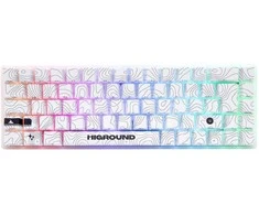 Higround SNOWSTONE Base 65 Hotswap mechaninė žaidimų klaviatūra - ISO UK [Baltas Flame]