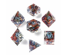 Hymgho Captured Magic Sharp Edge Resin Dice Set - Dream Petals