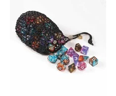 Hymgho Chainmail Dice Bag - Juodas