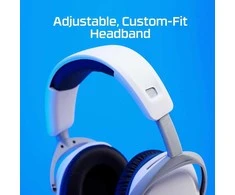HyperX Cloud Stinger 2 žaidimams skirtos ausinės su laidu, skirtos PS4/PS5 konsolėms, Baltos