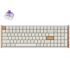 Keychron K4 HE belaidė (K4H-Q1) – US išdėstymas – Hot-Swappable Gateron Magnetic Nebula – balta magnetinė belaidė žaidimų klaviatūra