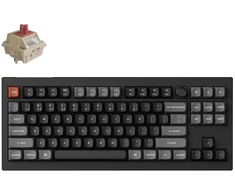 Keychron V3 Ultra Wireless (V3U-D1) – US išdėstymas – Hot-Swappable Silk POM Raudona – Juodas (Juoda) Mechaninė Belaidė Žaidimų Klaviatūra
