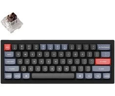 Keychron V4 60% mechaninė klaviatūra (ANSI, Carbon juodas, RGB, Hot-swap, US, Pro Brown Switch)
