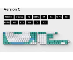 Klaviatūra Keychron OEM Dye-Sub PBT Full Set (Version C) Keycap rinkinys - Iceberg