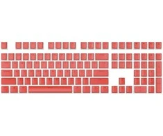 Klaviatūra Royal Kludge Pudding PBT Keycaps - (104 vnt., Raudona, PBT, ANSI, UK išdėstymas)