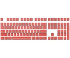 Klaviatūra Royal Kludge Pudding PBT Keycaps - (104 vnt., Raudona, PBT, ANSI, UK išdėstymas)