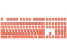 Klaviatūra Royal Kludge Pudding PBT Keycaps - (104 vnt., Dark Oranžinis, PBT, ANSI, UK išdėstymas)