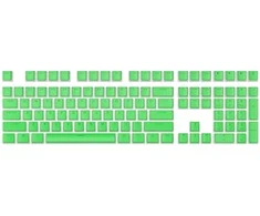 Klaviatūra Royal Kludge Pudding PBT Keycaps - (104 vnt., Grass žalias, PBT, ANSI, UK išdėstymas)