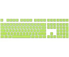 Klaviatūra Royal Kludge Pudding PBT Keycaps - (104 vnt., Apple žalias, PBT, ANSI, UK išdėstymas)