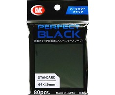 KMC Sleeves Perfect Sized Full Sized Juodas (80 pcs.) | 64x89 mm