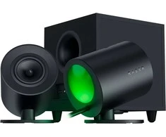 Kompiuterio kolonėlės Razer | Žaidimų garsiakalbiai su laidiniu žemųjų dažnių garsiakalbiu | Nommo V2 - 2.1 | Bluetooth | Juodas