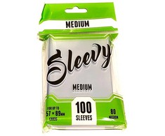Lautapelit Sleevy MEDIUM – Clear (100 sleeves 57x89 mm)