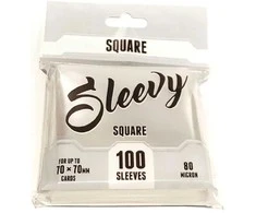 Lautapelit Sleevy SQUARE – Clear (100 sleeves 70x70 mm)