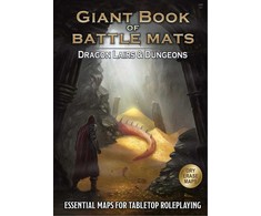 Loke Battlemats Dragon Lairs &amp; Dungeons A Giant Book of Battle Mats