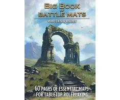 Loke Battlemats Loke Battle Mats: Big Book of Battle Mats - Wrecks &amp; Ruins