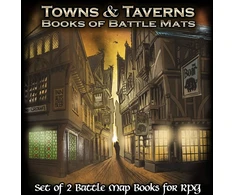 Loke Battlemats Loke Battle Mats: Books of Battle Mats - Towns &amp; Taverns