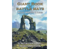 Loke Battlemats Loke Battle Mats: Giant Book of Battle Mats - Wilds, Wrecks &amp; Ruins