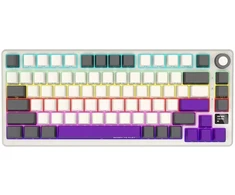LORGAR KBP7075W 75% Mechaninė belaidė klaviatūra | US | rusvai gelsvas