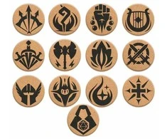 Lynx RPG Class &amp; DM Icon 13 padėkliukų rinkinys