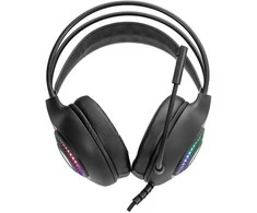 MARVO H8325 Akari 40 RGB Laidinės žaidimų ausinės | USB | 3.5 mm | Juoda
