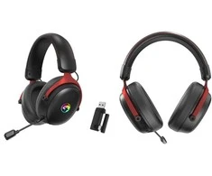 MARVO HG9067W Tactic X Pro RGB Belaidės žaidimų ausinės | BT, 2.4G, USB-C | Juodos