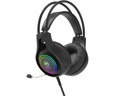 MARVO HG9821 RGB Laidinės žaidimų ausinės | USB | Juoda