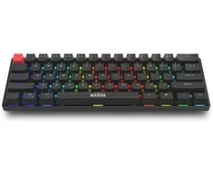 MARVO KG933 Saber 61 Laidinė žaidimų klaviatūra | USB-C | BT | 2.4 G | Juoda, 60%