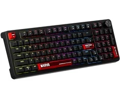 MARVO KG937 Arma 98 RGB Laidinė žaidimų klaviatūra | Juoda, 98%