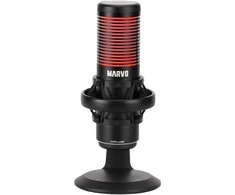 Marvo MIC-07 RGB juodas laidinis mikrofonas |USB