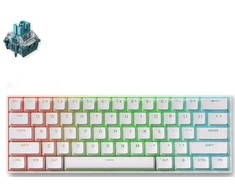 MCHOSE Ace 60 Pro laidinė magnetinė žaidimų klaviatūra | TTC Uranus Magnetic Switch-ST | Baltas