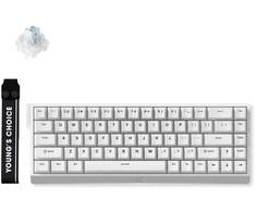 MCHOSE Ace 68 laidinė magnetinė žaidimų klaviatūra | US | Ice Mėlyna Magnetic Switch | Balta