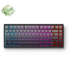 MCHOSE G75 belaidė mechaninė klaviatūra | US | Matcha Latte Switch V2 | 2.4GHz, BT | Juoda