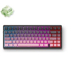 MCHOSE G75 belaidė magnetinė klaviatūra | US | Matcha Latte Switch V2 | 2.4GHz, BT | Juoda-rožinė