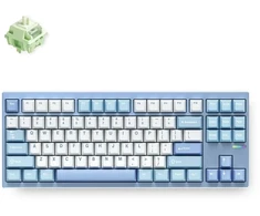 MCHOSE GX87 Lite belaidė mechaninė klaviatūra| US | Matcha Latte Switch | Mėlyna Nano Spraying