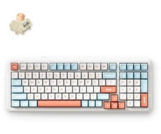 MCHOSE K99 V2 belaidė mechaninė klaviatūra| US | Icy Creamsicle Switch | 2.4GHz, BT | Horizon Or.