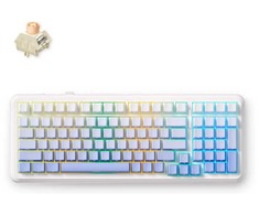 MCHOSE K99 V2 belaidė mechaninė klaviatūra| US | Icy Creamsicle Switch | 2.4GHz, BT | Gracier Gr.