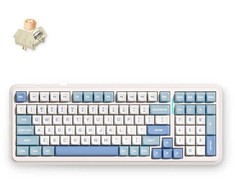 MCHOSE K99 V2 belaidė mechaninė klaviatūra| US | Icy Creamsicle Switch | 2.4GHz, BT | Sky Mėlyna