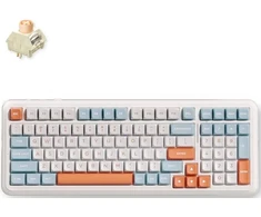 MCHOSE K99 V3 belaidė mechaninė klaviatūra| US | Icy Creamsicle Switch | 2.4GHz, BT | Horizon Or.