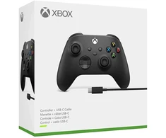 Microsoft XBOX Series belaidis valdiklis su USB-C kabeliu (Carbon Juodas)