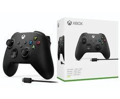 Microsoft XBOX Series belaidis valdiklis su USB-C kabeliu (Carbon Juodas)