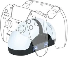 Virtuvinis kombainas Nacon dviguba įkrovimo stotelė V3, skirta PS5 valdikliams