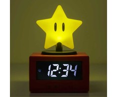 Paladone Super Mario Super Star Icon Alarm Clock lempa